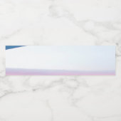 Étiquette Pour Bouteilles D'eau Avion Pink Pastel Sky (Étiquettes simples)