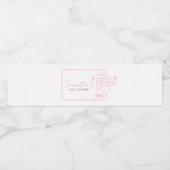 Étiquette Pour Bouteilles D'eau Baby In Bloom Baby Shower (Étiquettes simples)