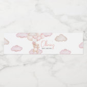 Étiquette Pour Bouteilles D'eau Baby shower à ballets pour bébé rose (Étiquettes simples)