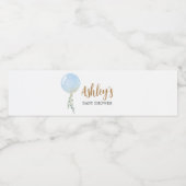 Étiquette Pour Bouteilles D'eau Baby shower à bulle Oh Boy (Étiquettes simples)