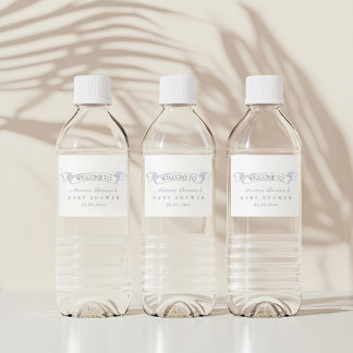 Étiquette Pour Bouteilles D'eau Baby shower à montgolfière toile