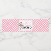 Étiquette Pour Bouteilles D'eau Baby shower BBQ Burger Rose (Étiquettes simples)