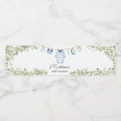 Étiquette Pour Bouteilles D'eau Baby shower Bébé bleu (Étiquettes simples)