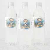 Étiquette Pour Bouteilles D'eau Baby shower bébé Otter Boy (Bouteilles)