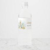 Étiquette Pour Bouteilles D'eau Baby shower Blue Peter Rabbit (Devant)