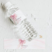 Étiquette Pour Bouteilles D'eau Baby shower Bow Coquette