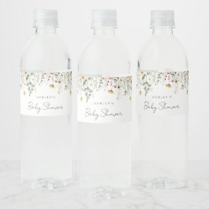 Étiquette Pour Bouteilles D'eau Baby-Shower Champêtre Estival