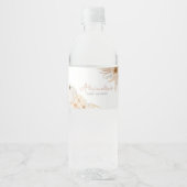 Étiquette Pour Bouteilles D'eau Baby shower Citrouille Neutral Boho (Devant)