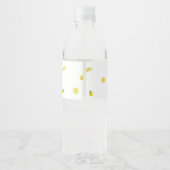 Étiquette Pour Bouteilles D'eau Baby shower Citrus Lemon (Dos)