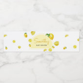Étiquette Pour Bouteilles D'eau Baby shower Citrus Lemon (Étiquettes simples)