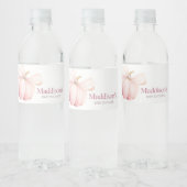Étiquette Pour Bouteilles D'eau Baby shower Coquette Citrouille rose (Bouteilles)
