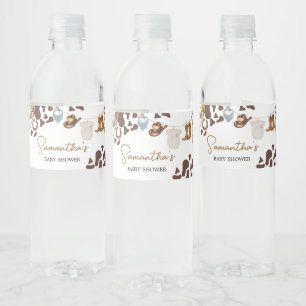 Étiquette Pour Bouteilles D'eau Baby shower Cowboy