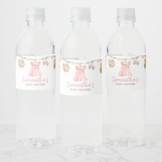Étiquette Pour Bouteilles D'eau Baby shower Cultivé localement (Bouteilles)