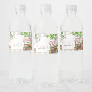 Étiquette Pour Bouteilles D'eau Baby shower Cultivé localement