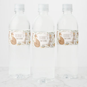 Étiquette Pour Bouteilles D'eau Baby shower d'amis de la forêt