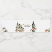 Étiquette Pour Bouteilles D'eau Baby shower d'arbre de Noël (Étiquettes simples)