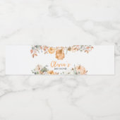 Étiquette Pour Bouteilles D'eau Baby shower d'automne du Petit Citrouille (Étiquettes simples)