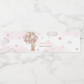 Étiquette Pour Bouteilles D'eau Baby shower de ballons pour filles (Étiquettes simples)