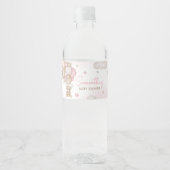 Étiquette Pour Bouteilles D'eau Baby shower de ballons pour filles (Devant)