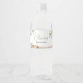 Étiquette Pour Bouteilles D'eau Baby shower de Beach Ocean Corals (Devant)