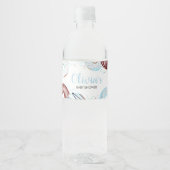 Étiquette Pour Bouteilles D'eau Baby shower de beigne à saupoudrer (Devant)