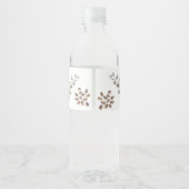 Étiquette Pour Bouteilles D'eau Baby shower de café (Dos)