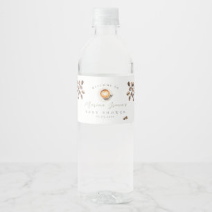 Étiquette Pour Bouteilles D'eau Baby shower de café