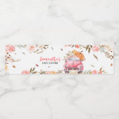 Étiquette Pour Bouteilles D'eau Baby shower de camion Citrouille de Pink Fall (Étiquettes simples)