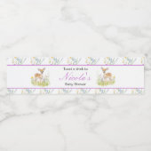 Étiquette Pour Bouteilles D'eau Baby shower de cerfs de printemps (Étiquettes simples)