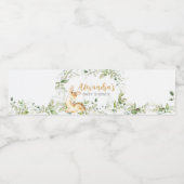 Étiquette Pour Bouteilles D'eau Baby shower de cerfs verdoyants (Étiquettes simples)