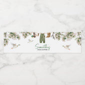 Étiquette Pour Bouteilles D'eau Baby shower de chasse au canard (Étiquettes simples)