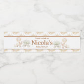 Étiquette Pour Bouteilles D'eau Baby shower de ferme mignonne (Étiquettes simples)