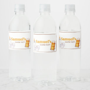 Étiquette Pour Bouteilles D'eau Baby shower de fête de la bière