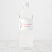 Étiquette Pour Bouteilles D'eau Baby shower de glace (Devant)