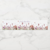 Étiquette Pour Bouteilles D'eau Baby shower de jardin de fées (Étiquettes simples)