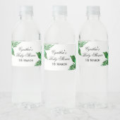 Étiquette Pour Bouteilles D'eau Baby shower de la jungle tropicale Wrapper à boute (Bouteilles)
