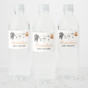 Étiquette Pour Bouteilles D'eau Baby shower de la ligne de vêtements Little Boo Ha