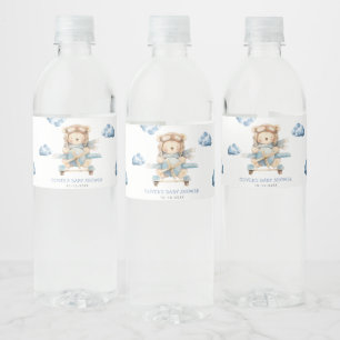 Étiquette Pour Bouteilles D'eau Baby shower de l'ours en peluche