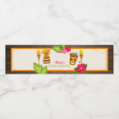 Étiquette Pour Bouteilles D'eau Baby shower de Luau (Étiquettes simples)