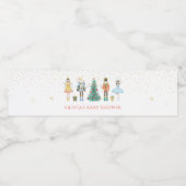 Étiquette Pour Bouteilles D'eau Baby shower de Noël Nutcracker (Étiquettes simples)