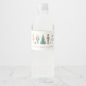 Étiquette Pour Bouteilles D'eau Baby shower de Noël Nutcracker (Devant)