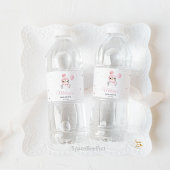 Étiquette Pour Bouteilles D'eau Baby shower de pingouin d'hiver