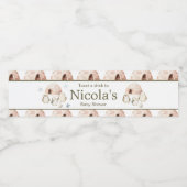 Étiquette Pour Bouteilles D'eau Baby shower de pingouins d'hiver (Étiquettes simples)