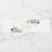 Étiquette Pour Bouteilles D'eau Baby shower de verdure Succulents (Étiquettes simples)