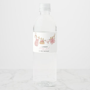 Étiquette Pour Bouteilles D'eau Baby shower de vêtements Bohême pour fille rose