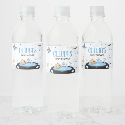 Étiquette Pour Bouteilles D'eau Baby shower d'Halloween Boo-y (Bouteilles)