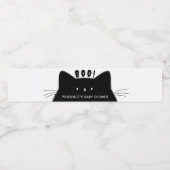 Étiquette Pour Bouteilles D'eau Baby shower d'Halloween de Little Boo (Étiquettes simples)