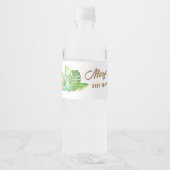 Étiquette Pour Bouteilles D'eau Baby shower Dinosaur (Devant)