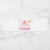 Étiquette Pour Bouteilles D'eau Baby shower Eléphant fille (Étiquettes simples)