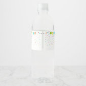 Étiquette Pour Bouteilles D'eau Baby shower Fiesta Cactus (Dos)